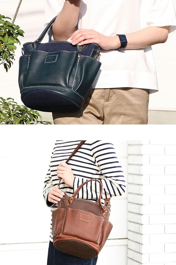Amazon | [フォルナ] なき革シリーズ バケツ型 2way Bag トート
